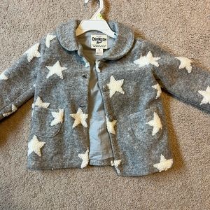 Osh Kosh grey star coat 4t